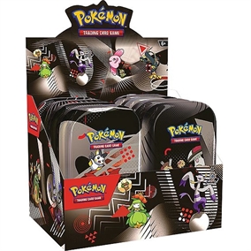 Black Bolt & White Flare - Mini Tin Display - Pokemon kort (8 stk i alt) (Display)